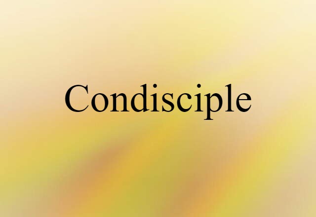 condisciple