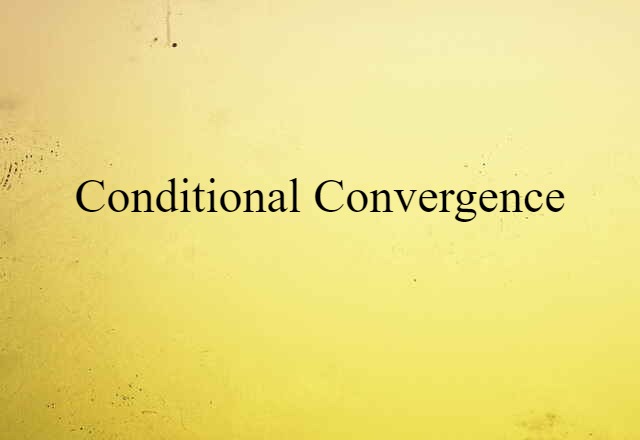 conditional convergence