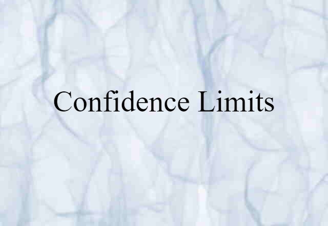 confidence limits