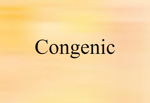 congenic