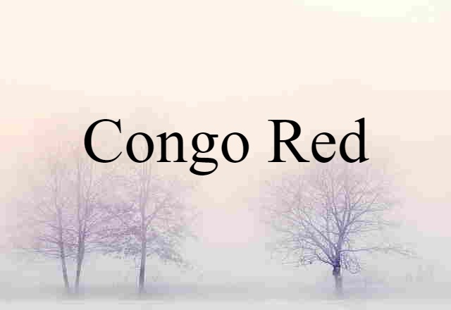 Congo red