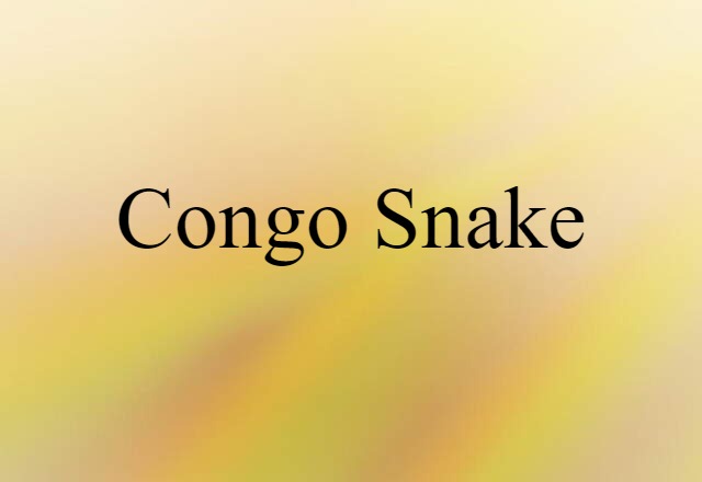 congo snake