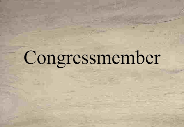 congressmember