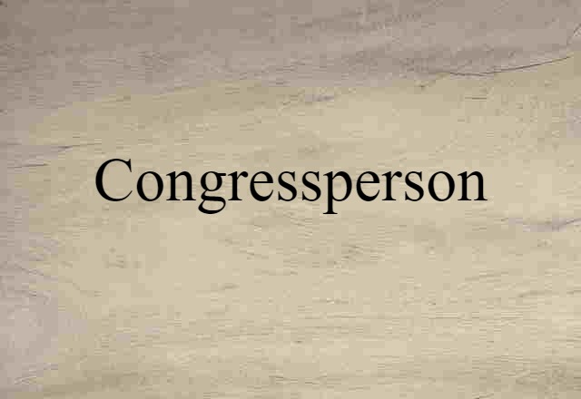 congressperson