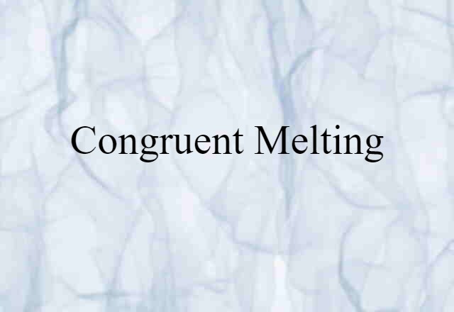 congruent melting