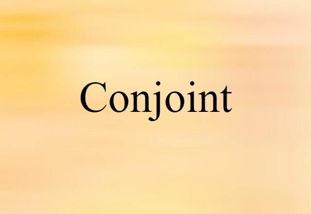 Conjoint (noun) Definition, Meaning & Examples