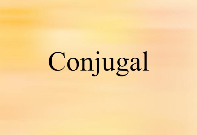 conjugal