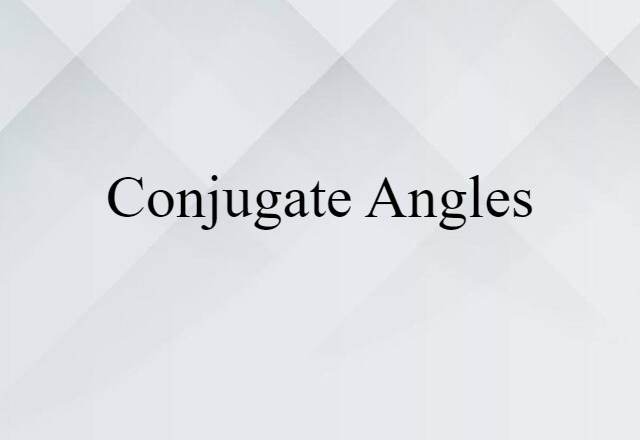 conjugate angles