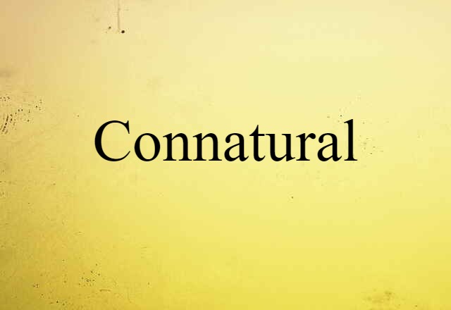 connatural