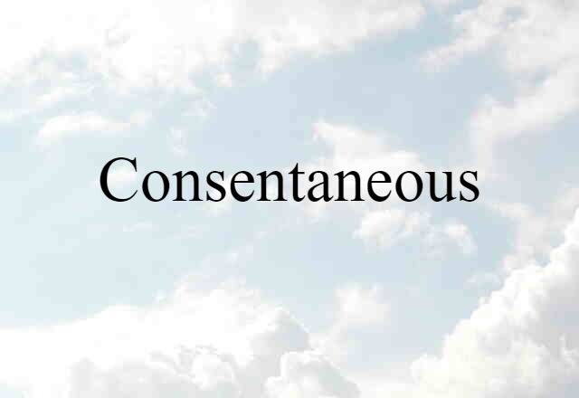 consentaneous