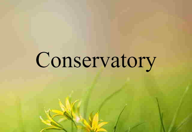 Conservatory (noun) Definition, Meaning & Examples