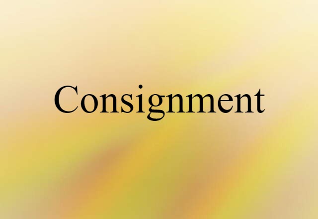 consignment