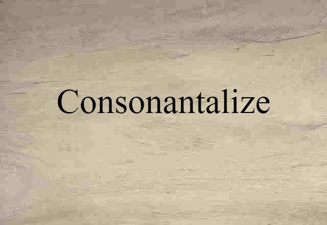 consonantalize