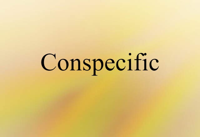 conspecific