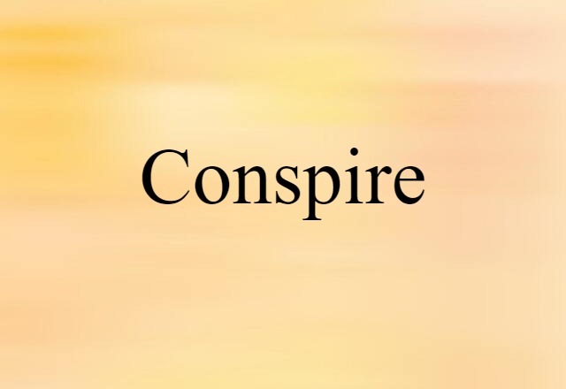 Conspire (noun) Definition, Meaning & Examples