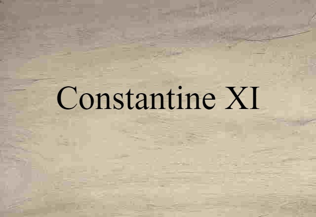 Constantine XI