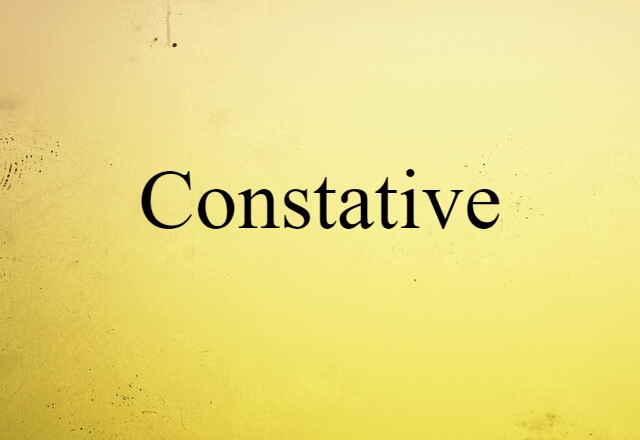 constative