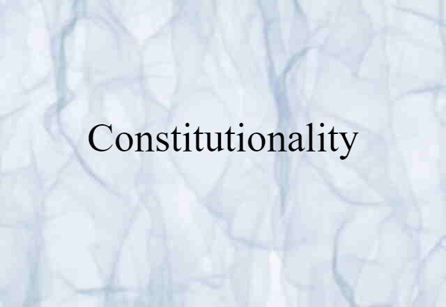 constitutionality