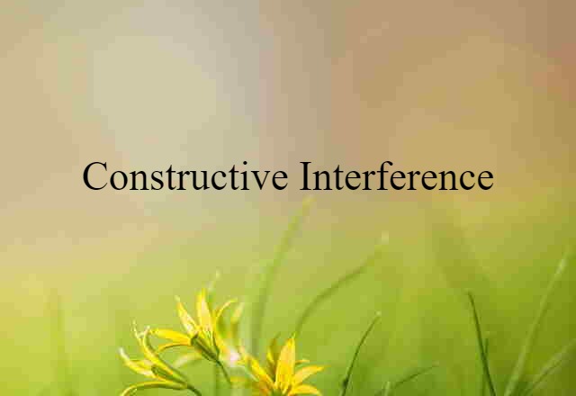 constructive interference