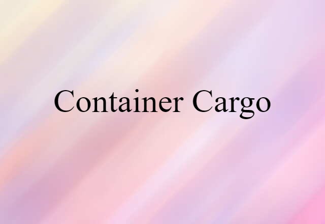 container cargo