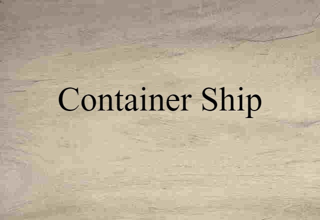 container ship