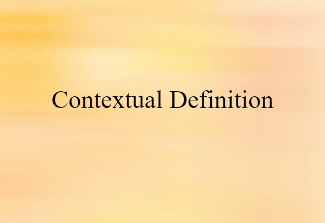 contextual definition