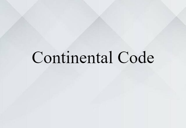 continental code