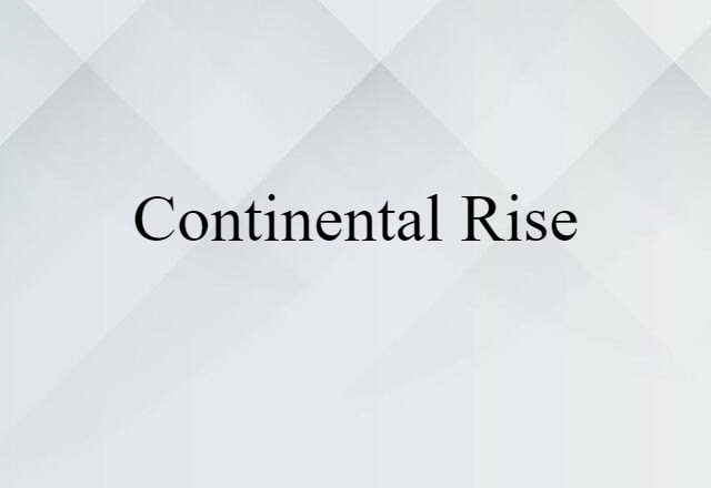 continental rise