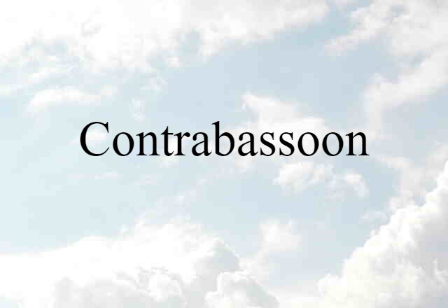 contrabassoon