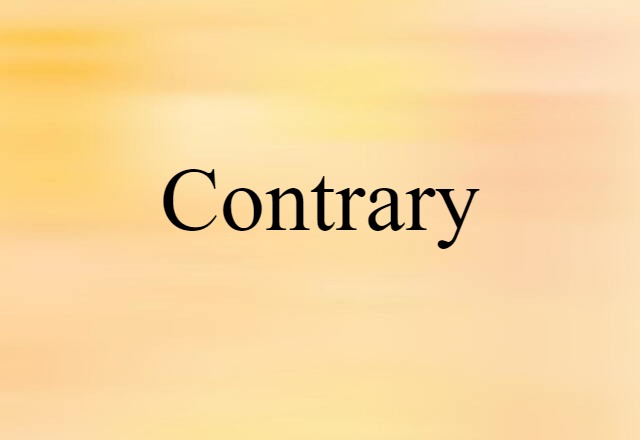 contrary