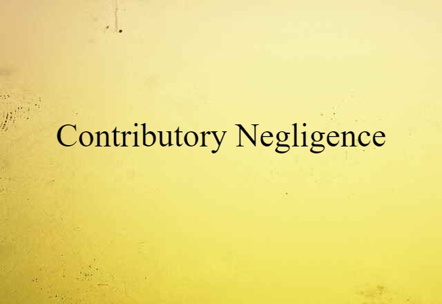 contributory negligence