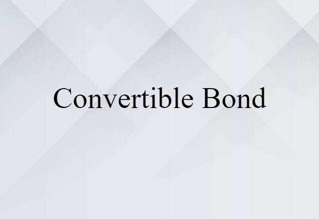 convertible bond