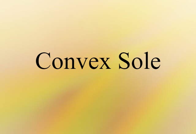 convex sole