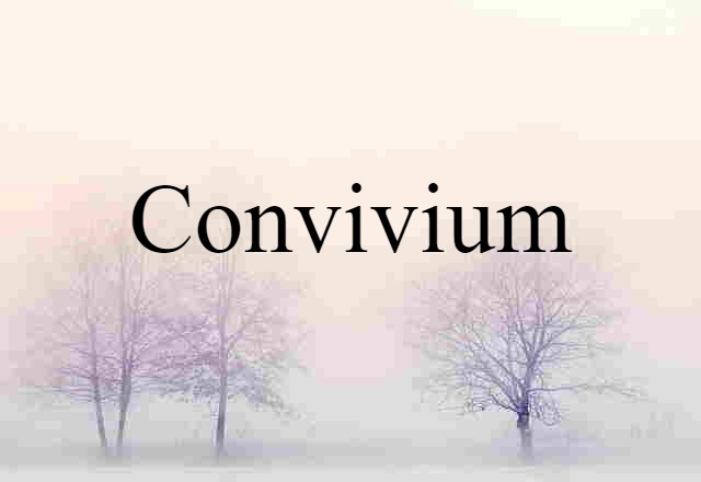 Convivium (noun) Definition, Meaning & Examples