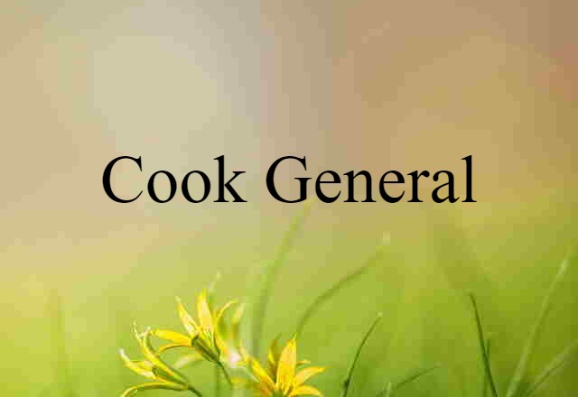 cook-general