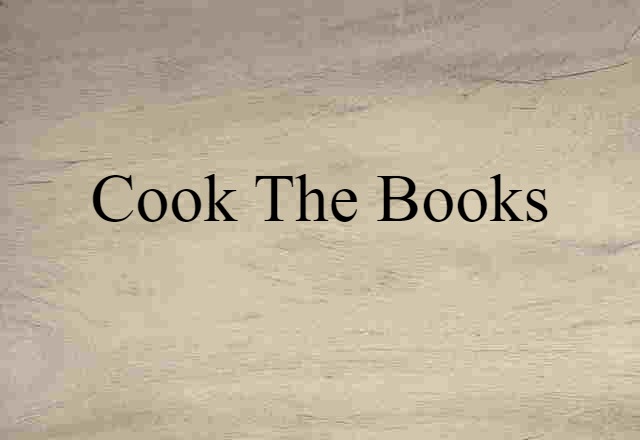 cook the books