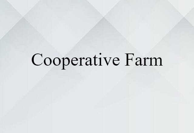 cooperative farm