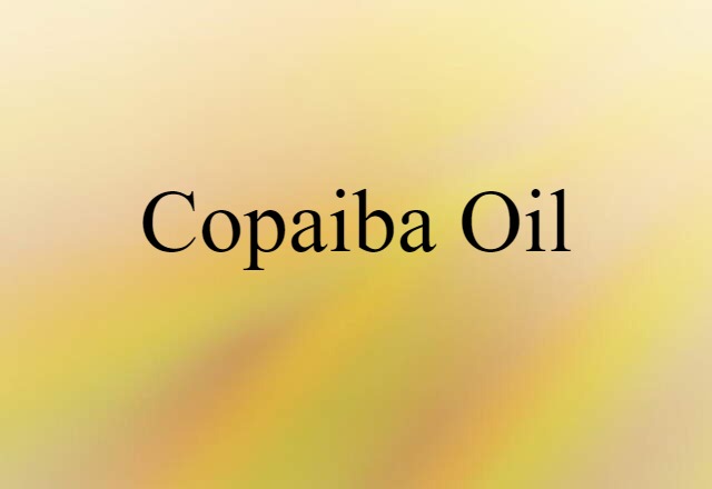 copaiba oil