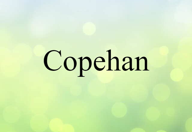 Copehan (noun) Definition, Meaning & Examples