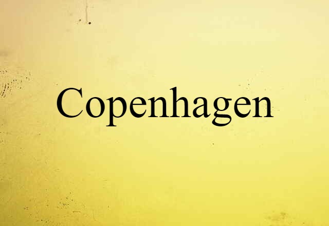 Copenhagen (noun) Definition, Meaning & Examples