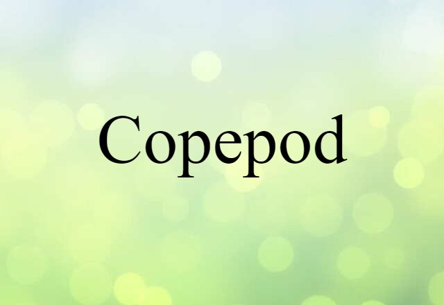 Copepod (noun) Definition, Meaning & Examples