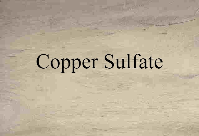 copper sulfate