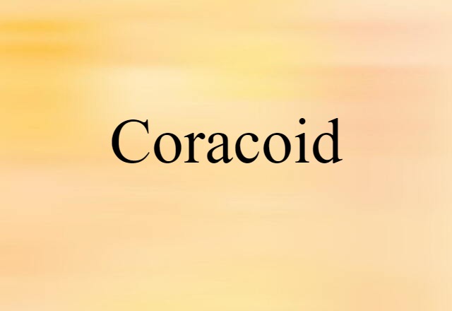 Coracoid (noun) Definition, Meaning & Examples