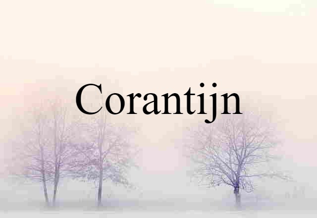 Corantijn (noun) Definition, Meaning & Examples