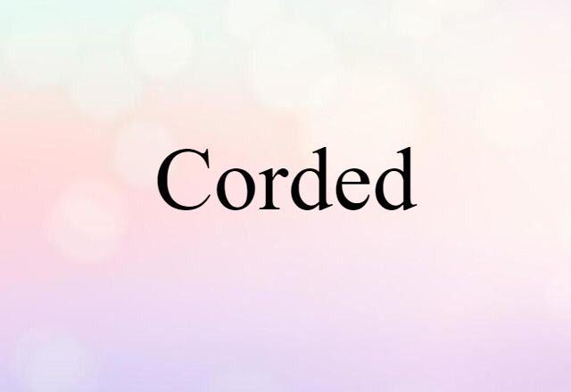 corded