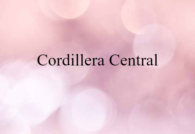 Cordillera Central