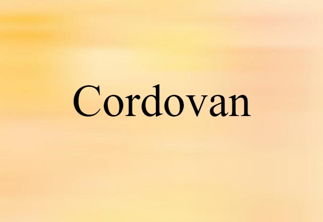 Cordovan