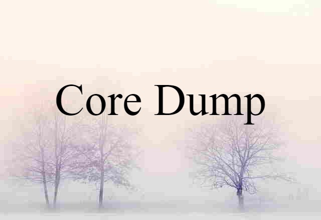 core dump