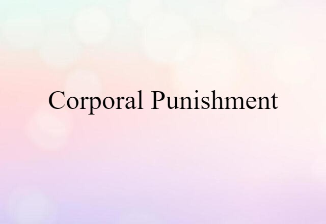 corporal punishment