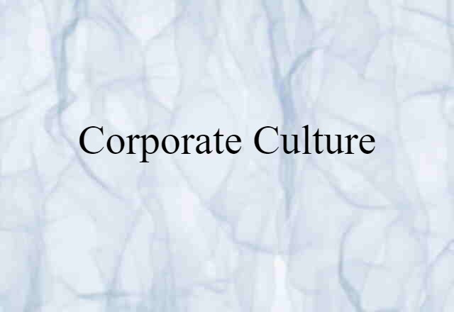 corporate culture